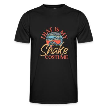 Serpent serpent qui est mon serpent - T-shirt sport Homme - noir - Devant - AI Model Male 178 dark (178cm)