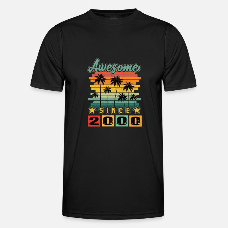 Awesome Since 2000 - Men's Functional T-Shirt - black