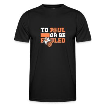 Basketball Basketballer - Männer Funktions-T-Shirt - Schwarz - Vorne - AI Model Male 178 dark (178cm)