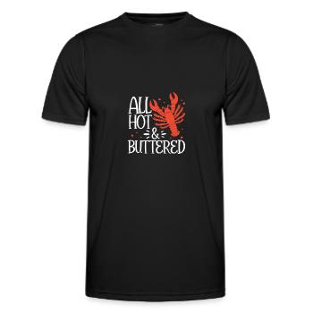 Languste - Männer Funktions-T-Shirt - Schwarz - Vorne - AI Model Male 178 dark (178cm)