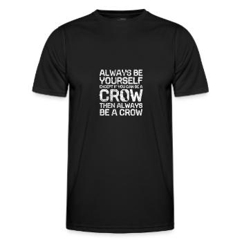 Rabe - Männer Funktions-T-Shirt - Schwarz - Vorne - AI Model Male 178 dark (178cm)