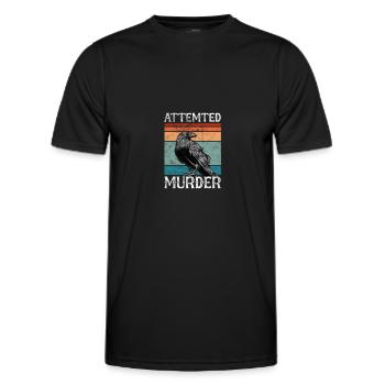 Rabe - Männer Funktions-T-Shirt - Schwarz - Vorne - AI Model Male 178 dark (178cm)