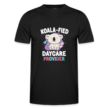 Childcare Daycare Provider Teacher - Men's Functional T-Shirt - black - Front - AI Model Male 178 dark (178cm)