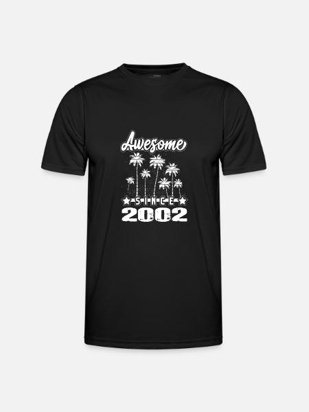 Awesome Since 2002 - Men's Functional T-Shirt - black