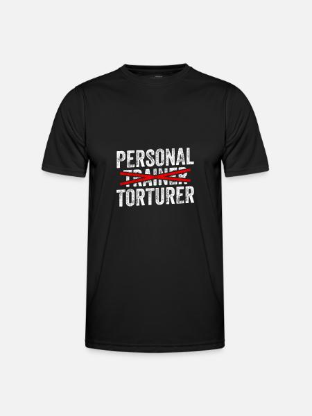 Fitness Coach - Personlig torturbøddel - Funktionsshirt til herrer - sort