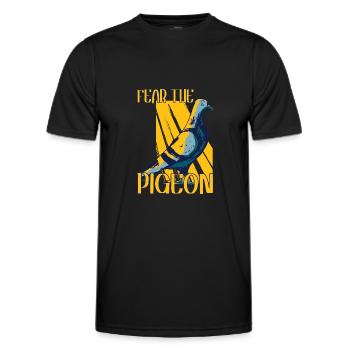 Pigeon Pigeon Racing Pigeon Racer Pigeon Keeper - T-shirt sport Homme - noir - Devant - AI Model Male 178 dark (178cm)