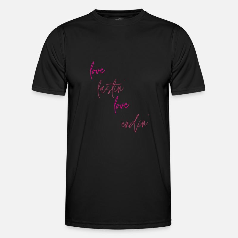 Liebe bleibt Männer Funktions-T-Shirt