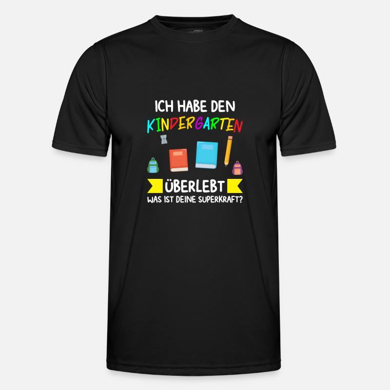 Kindergarten Abschluss Kindergarten-Abschluss Gesc - Männer Funktions-T-Shirt - Schwarz