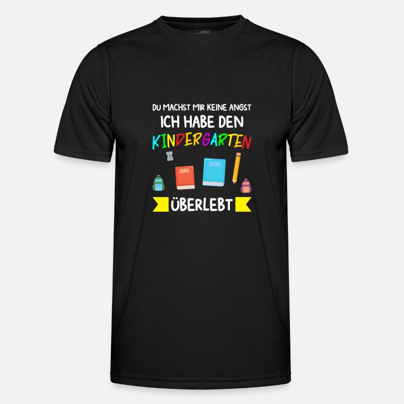 Kindergarten Abschluss Kindergartenkind Geschenk - Männer Funktions-T-Shirt - Schwarz