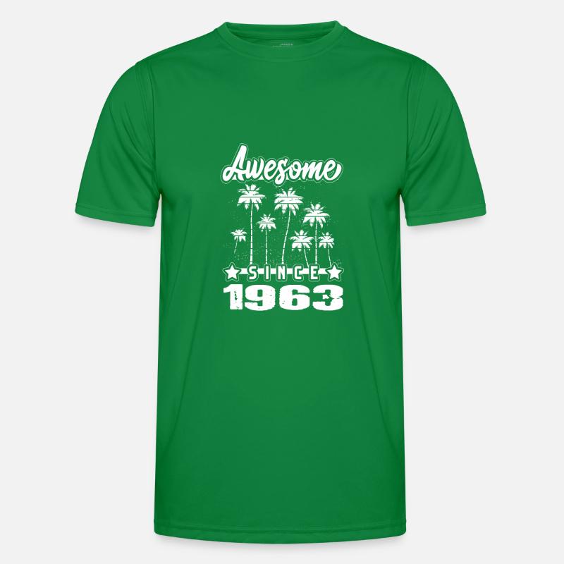 Awesome Since 1963 Männer Funktions-T-Shirt