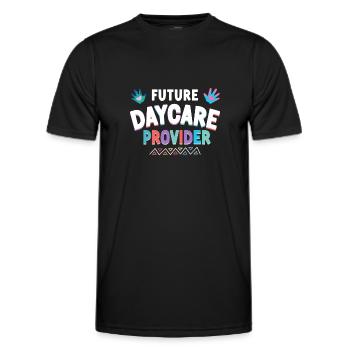 Childcare Daycare Provider Teacher - Men's Functional T-Shirt - black - Front - AI Model Male 178 dark (178cm)