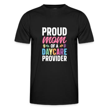 Childcare Daycare Provider Teacher - Men's Functional T-Shirt - black - Front - AI Model Male 178 dark (178cm)