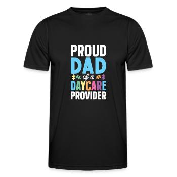 Childcare Daycare Provider Teacher - Men's Functional T-Shirt - black - Front - AI Model Male 178 dark (178cm)