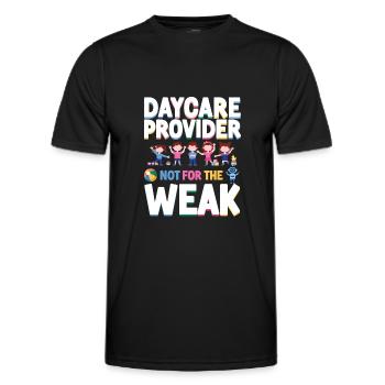 Childcare Daycare Provider Teacher - Men's Functional T-Shirt - black - Front - AI Model Male 178 dark (178cm)