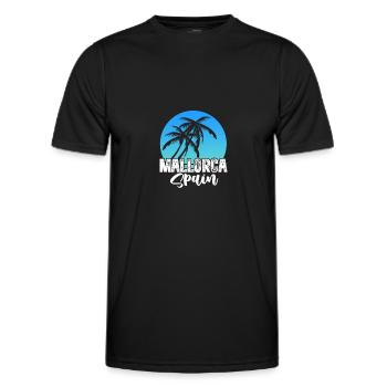 Majorca - Men's Functional T-Shirt - black - Front - AI Model Male 178 dark (178cm)