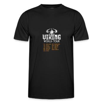 Wikinger - Männer Funktions-T-Shirt - Schwarz - Vorne - AI Model Male 178 dark (178cm)