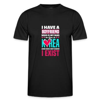 K-Pop K-Drama Koreanische Popmusik - Männer Funktions-T-Shirt - Schwarz - Vorne - AI Model Male 178 dark (178cm)