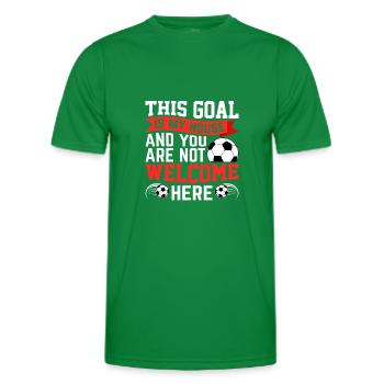 This Goal Is My House Funny Football - Men's Functional T-Shirt - kelly green - Front - AI Model Male 178 dark (178cm)