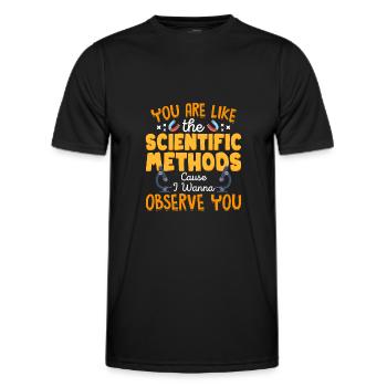 They Are Like Scientific Method - Men's Functional T-Shirt - black - Front - AI Model Male 178 dark (178cm)