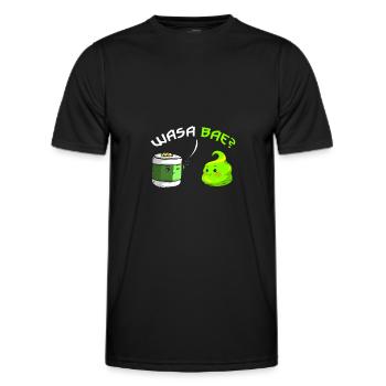 Wasa Bae Wasabi Japanese Food Happy Sushi - Männer Funktions-T-Shirt - Schwarz - Vorne - AI Model Male 178 dark (178cm)