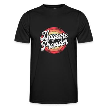Childcare Daycare Provider Teacher - Men's Functional T-Shirt - black - Front - AI Model Male 178 dark (178cm)