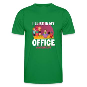 Childcare Daycare Provider Teacher - Men's Functional T-Shirt - kelly green - Front - AI Model Male 178 dark (178cm)