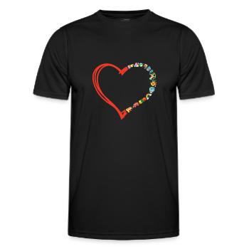 Childcare Daycare Provider Teacher - Men's Functional T-Shirt - black - Front - AI Model Male 178 dark (178cm)