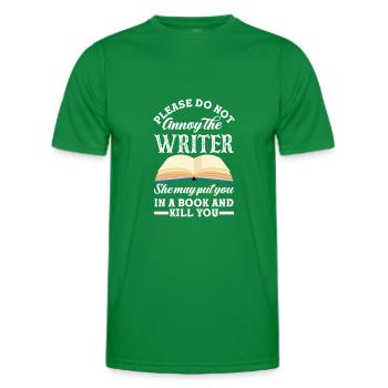 Auteur Auteur Drôle Auteur Cadeau - T-shirt sport Homme - vert - Devant - AI Model Male 178 dark (178cm)
