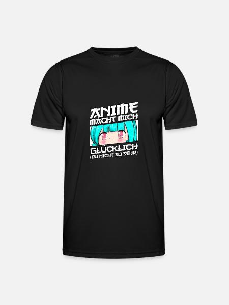 Anime Saying Weeb Otaku - Men's Functional T-Shirt - black