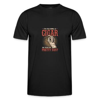 Cigar - Men's Functional T-Shirt - black - Front - AI Model Male 178 dark (178cm)