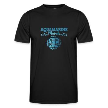Pierres précieuses - T-shirt sport Homme - noir - Devant - AI Model Male 178 dark (178cm)
