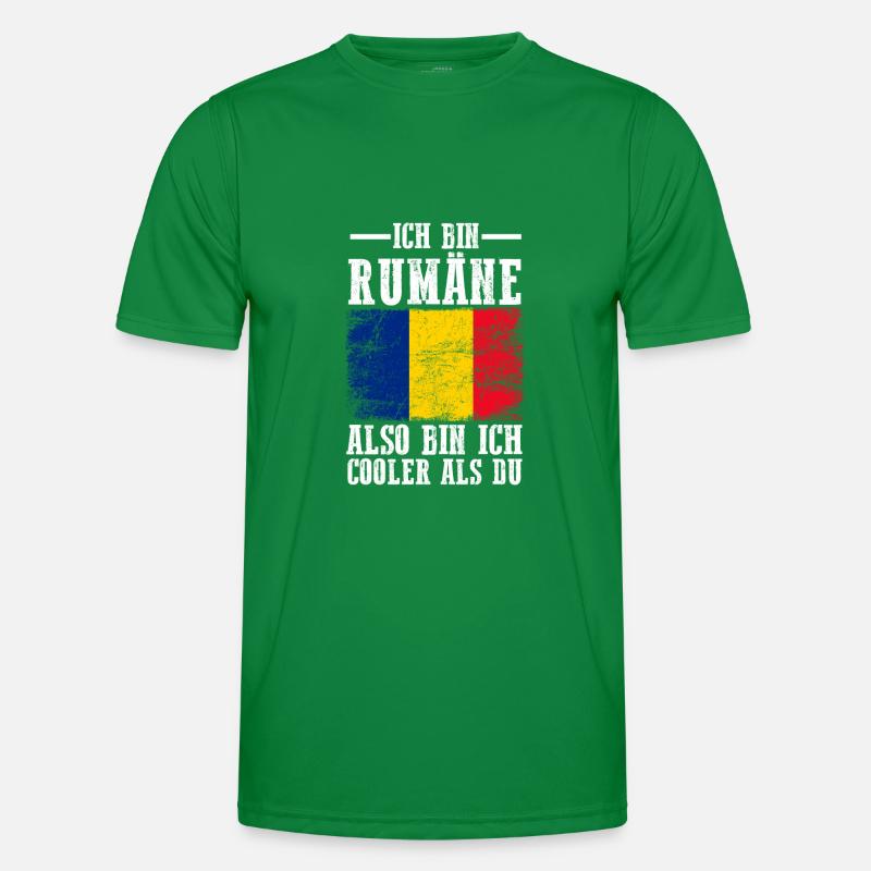 Rumänien Rumäne Rumänisches Männer Funktions-T-Shirt
