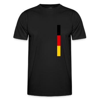 Germany Flag Germany German Flag German - Men's Functional T-Shirt - black - Front - AI Model Male 178 dark (178cm)