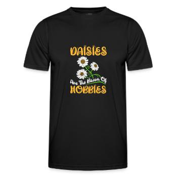 Hobby Jardinier Jardinier Jardinier Daisy - T-shirt sport Homme - noir - Devant - AI Model Male 178 dark (178cm)