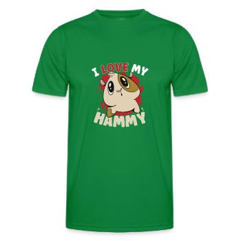 Hamster Fan Hamster Lover Hamsters - T-shirt sport Homme - vert - Devant - AI Model Male 178 dark (178cm)