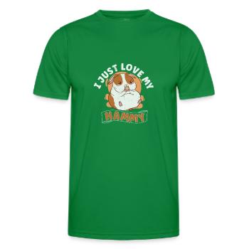 Hamster Fan Hamster Lover Hamsters - T-shirt sport Homme - vert - Devant - AI Model Male 178 dark (178cm)