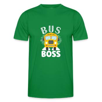 Schulbusfahrer Sei Nett Zum Schulbusfahrer - Männer Funktions-T-Shirt - Kelly Green - Vorne - AI Model Male 178 dark (178cm)