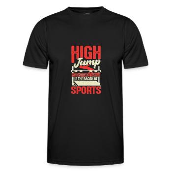 High Jump High JumpEr Gift - Men's Functional T-Shirt - black - Front - AI Model Male 178 dark (178cm)