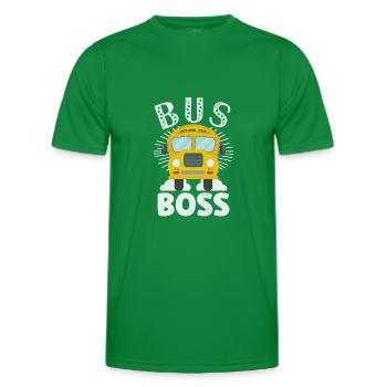 Schulbusfahrer Sei Nett Zum Schulbusfahrer - Männer Funktions-T-Shirt - Kelly Green - Vorne - AI Model Male 178 dark (178cm)