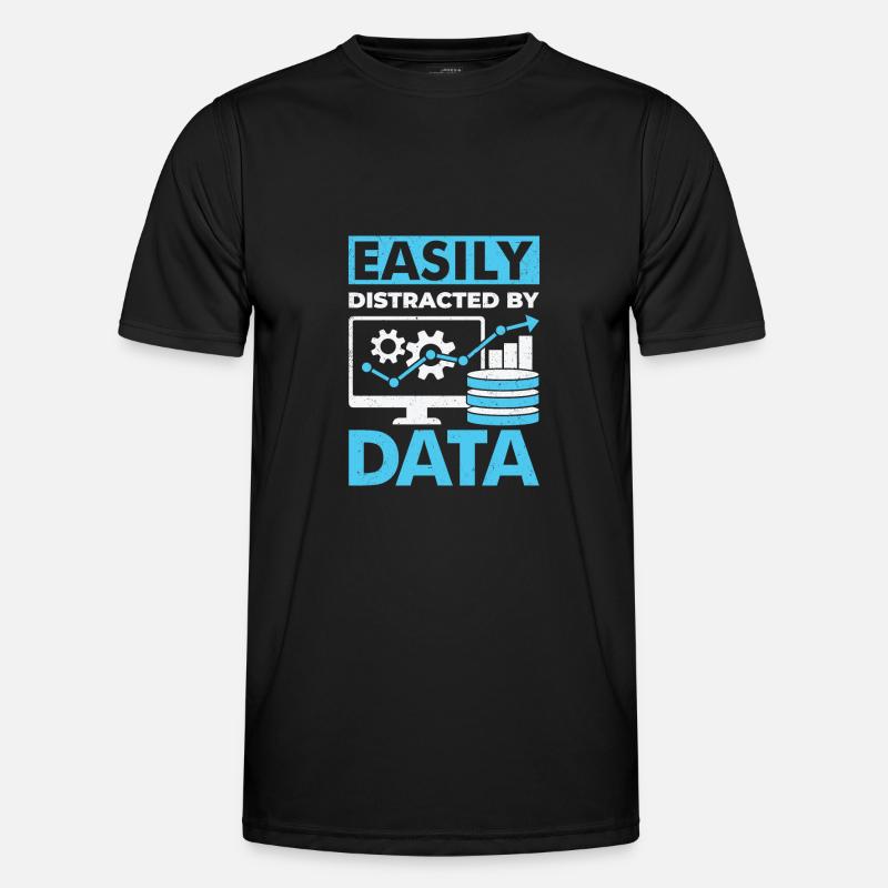Statistique Data Scientist Statisticien Job Gift T-shirt sport Homme