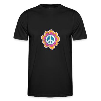 Hippie - T-shirt sport Homme - noir - Devant - AI Model Male 178 dark (178cm)