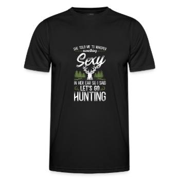 Buck Deer Hunting Hunter Vintage - T-shirt sport Homme - noir - Devant - AI Model Male 178 dark (178cm)