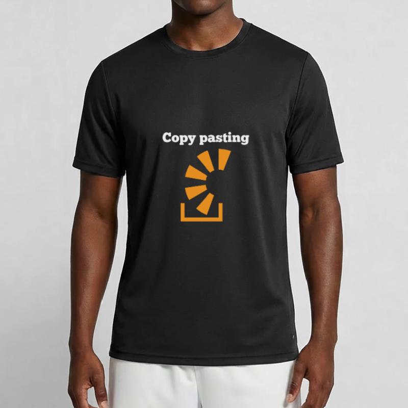 Copy Pasting Programming Coder Software Developer Männer Funktions-T-Shirt