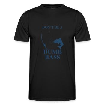 Dummes Angeln - Männer Funktions-T-Shirt - Schwarz - Vorne - AI Model Male 178 dark (178cm)