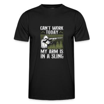 Buck Deer Hunting Hunter Vintage - T-shirt sport Homme - noir - Devant - AI Model Male 178 dark (178cm)
