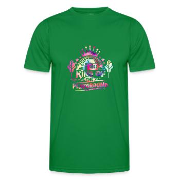 Roi de la cour de récréation Retour à l’école - T-shirt sport Homme - vert - Devant - AI Model Male 178 dark (178cm)