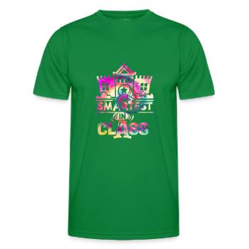 Le plus intelligent de la classe Retour à l’école - T-shirt sport Homme - vert - Devant - AI Model Male 178 dark (178cm)