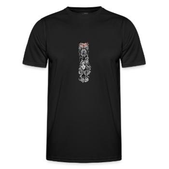 Viking Seer I Walhalla Asgard Motif for - Men's Functional T-Shirt - black - Front - AI Model Male 178 dark (178cm)