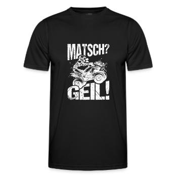 Quad Bike Biker Quad Zubehör Quad Geschenk Matsch - Männer Funktions-T-Shirt - Schwarz - Vorne - AI Model Male 178 dark (178cm)