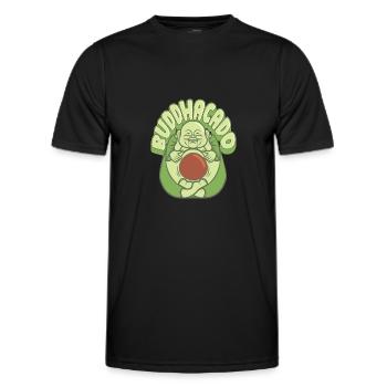 Bouddhisme bouddhiste de Bouddha - T-shirt sport Homme - noir - Devant - AI Model Male 178 dark (178cm)